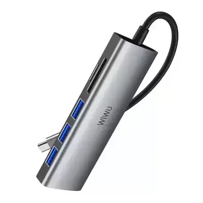 Wiwu alpha 532st 5 in 1 usb type-c hub adapter